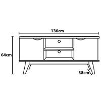 Rack com Painel Patrimar Marselha para TVs de até 46” - 6