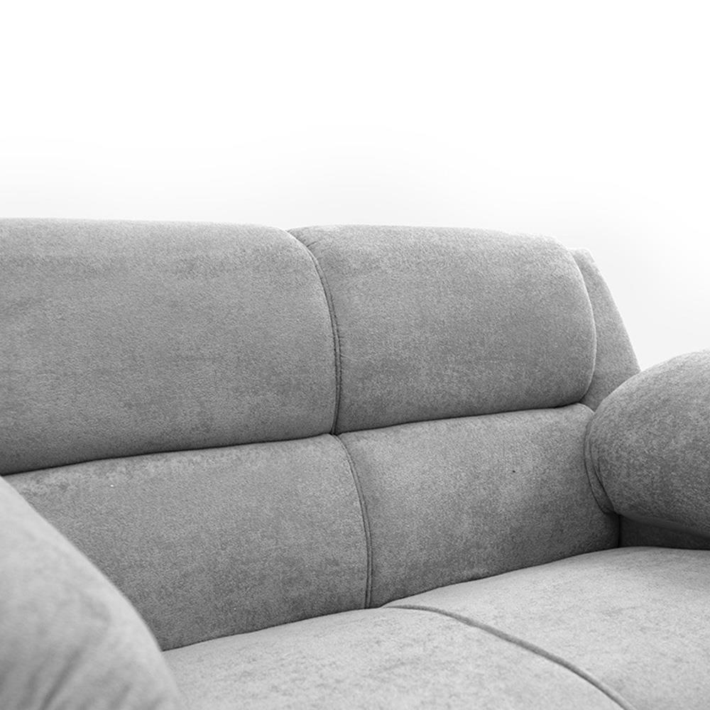 Sofá de 3 e 2 Lugares Cama inBox Paris com 202cm e 152cm de Larguras e Revestidos em Bouclé - 4