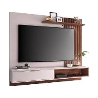 Sofá 3 lugares Cama Inbox Clean Reclinável - 190 cm de largura + Painel Home Suspenso Colibri Tocantins com 160 cm de largura para TVs de até 60" - 3