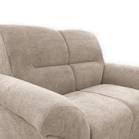 Sofá de 3 e 2 Lugares Cama inBox Mourato com 187cm e 140cm de Larguras e Revestidos em Bouclé