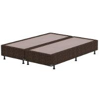 Base Box King Size Probel Century com Revestimento em Tecido Poliéster 38x193x203cm - Marrom - 1