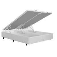 Cama Box Queen Size MGA Universal com Baú e Pistão a Gás + Colchão Umaflex Itália com Pillow Top e Molas Ensacadas 26x158x198cm – Branca - 3