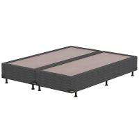 Base Box King Size Probel Village com Revestimento em Tecido Poliéster 38x193x203cm - Preto - 1