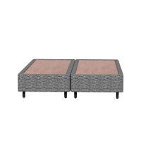 Base Box King Size Probel Village com Revestimento em Tecido Poliéster 38x193x203cm - Preto - 5