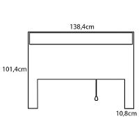 Guarda-Roupa Bartira Monza com 3 Portas de Correr e 3 Gavetas + Cômoda Versatti com 5 Gavetas + Cabeceira para Cama Box Casal Versatti com Tomada - 5