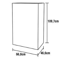 Guarda-Roupa Bartira Monza com 3 Portas de Correr e 3 Gavetas + Cômoda Versatti com 5 Gavetas + Cabeceira para Cama Box Casal Versatti com Tomada - 6