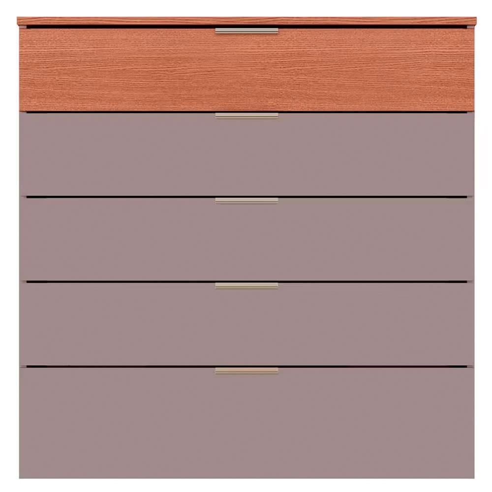 Guarda-Roupa Bartira Diplomata com 7 Portas e 6 Gavetas + Cômoda Diplomata com 5 Gavetas + Cabeceira para Cama Box Casal e Queen Diplomata - 6