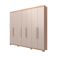 Guarda-Roupa Bartira Diplomata com 7 Portas e 6 Gavetas + Cômoda Diplomata com 5 Gavetas + Cabeceira para Cama Box Casal e Queen Diplomata - 3