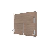 Guarda-Roupa Bartira Diplomata com 7 Portas e 6 Gavetas + Cômoda Diplomata com 5 Gavetas + Cabeceira para Cama Box Casal e Queen Diplomata