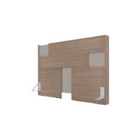 Guarda-Roupa Bartira Diplomata com 7 Portas e 6 Gavetas + Cômoda Diplomata com 5 Gavetas + Cabeceira para Cama Box Casal e Queen Diplomata - 5