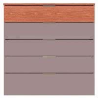 Guarda-Roupa Bartira Diplomata com 7 Portas e 6 Gavetas + Cômoda Diplomata com 5 Gavetas + Cabeceira para Cama Box Casal e Queen Diplomata - 6