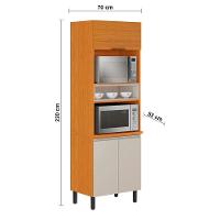 Cozinha Completa Itatiaia Ideale com 4 Peças, 9 Portas, 8 Prateleiras e 2 Gavetas - 9