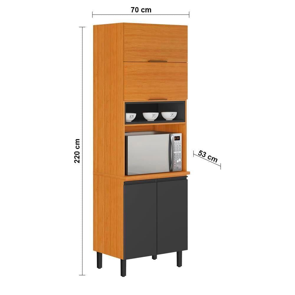 Cozinha Completa Itatiaia Ideale com 4 Peças, 10 Portas, 11 Prateleiras e 2 Gavetas – 270cm de Largura - 9