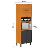 Cozinha Completa Itatiaia Ideale com 4 Peças, 10 Portas, 11 Prateleiras e 2 Gavetas – 270cm de Largura - 9