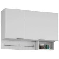 Cozinha Compacta Bartira Rubi com 5 Portas, 3 Gavetas e 3 Prateleiras - 202,2cm de largura