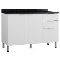 Cozinha Completa Bartira Rubi com 8 Portas, 5 Gavetas e 5 Prateleiras - 360,1cm de largura - 9