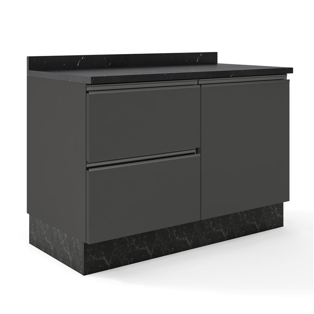 Cozinha Completa Bartira Línea com 7 Portas, 3 Gavetas e 6 Prateleiras - 200cm de largura - 7