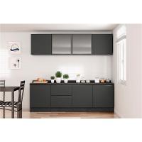 Cozinha Completa Bartira Línea com 7 Portas, 3 Gavetas e 6 Prateleiras - 200cm de largura - 2