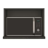 Cozinha Completa Bartira Linea 6 Portas, 3 Gavetas e Nicho - 260cm de largura - 6