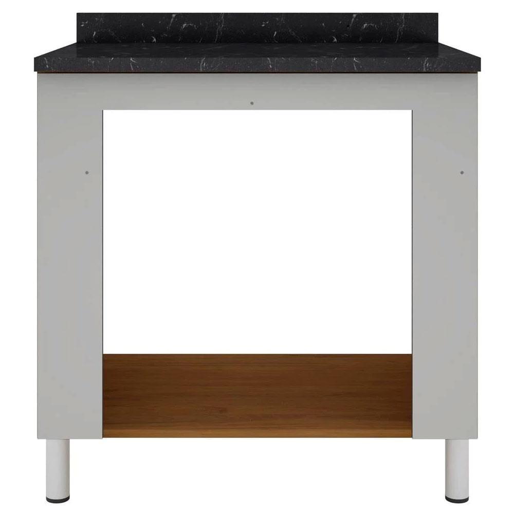 Cozinha Completa Bartira Rubi com 5 Portas, 3 Gavetas e 3 Prateleiras - 200cm de largura - 7