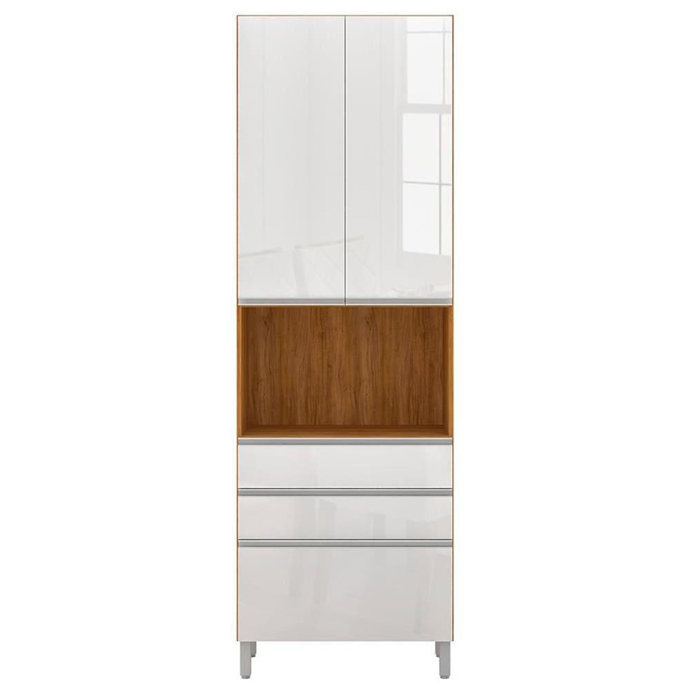 Cozinha Completa Bartira Amazonita com 8 Portas, 6 Prateleiras e 3 Gavetas - 271cm de largura - 4