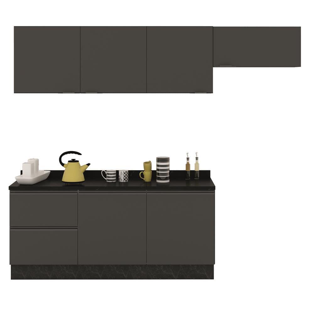 Cozinha Completa Bartira Linea 6 Portas e 3 Gavetas - 260cm de largura - 1