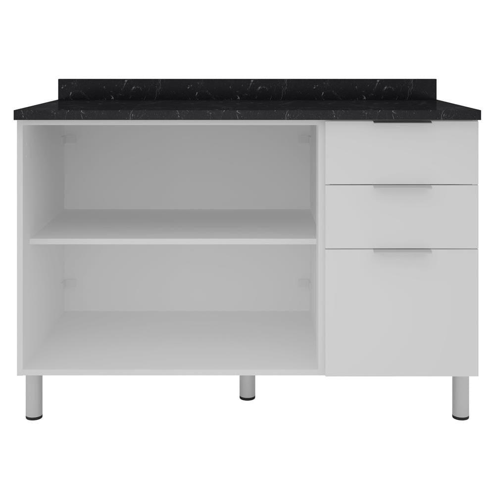 Cozinha Completa Bartira Rubi com 9 Portas, 3 Gavetas e 5 Prateleiras - 280cm de largura - 7