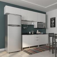 Cozinha Completa Bartira Rubi com 9 Portas, 3 Gavetas e 5 Prateleiras - 280cm de largura - 2