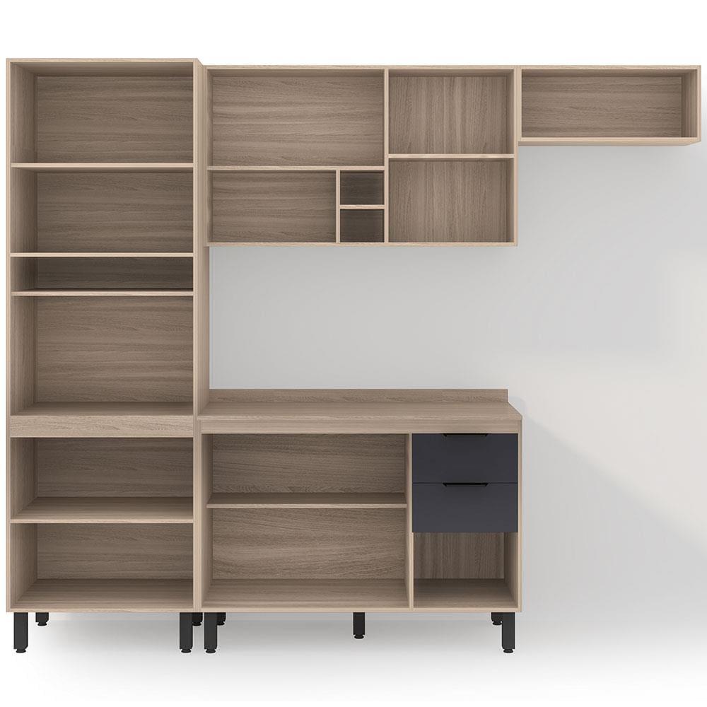 Cozinha Completa Demóbile Firenze com 10 Portas, 2 Gavetas e 7 Prateleiras - 259,5cm de largura - 3