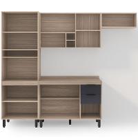 Cozinha Completa Demóbile Firenze com 10 Portas, 2 Gavetas e 7 Prateleiras - 259,5cm de largura - 3