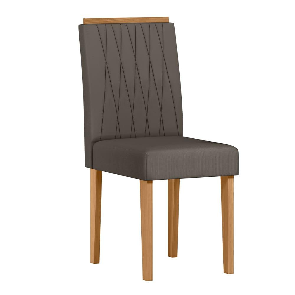 Mesa de Jantar Retangular New Ceval Amsterdam com 4 Cadeiras Estofadas e Revestidas - 3