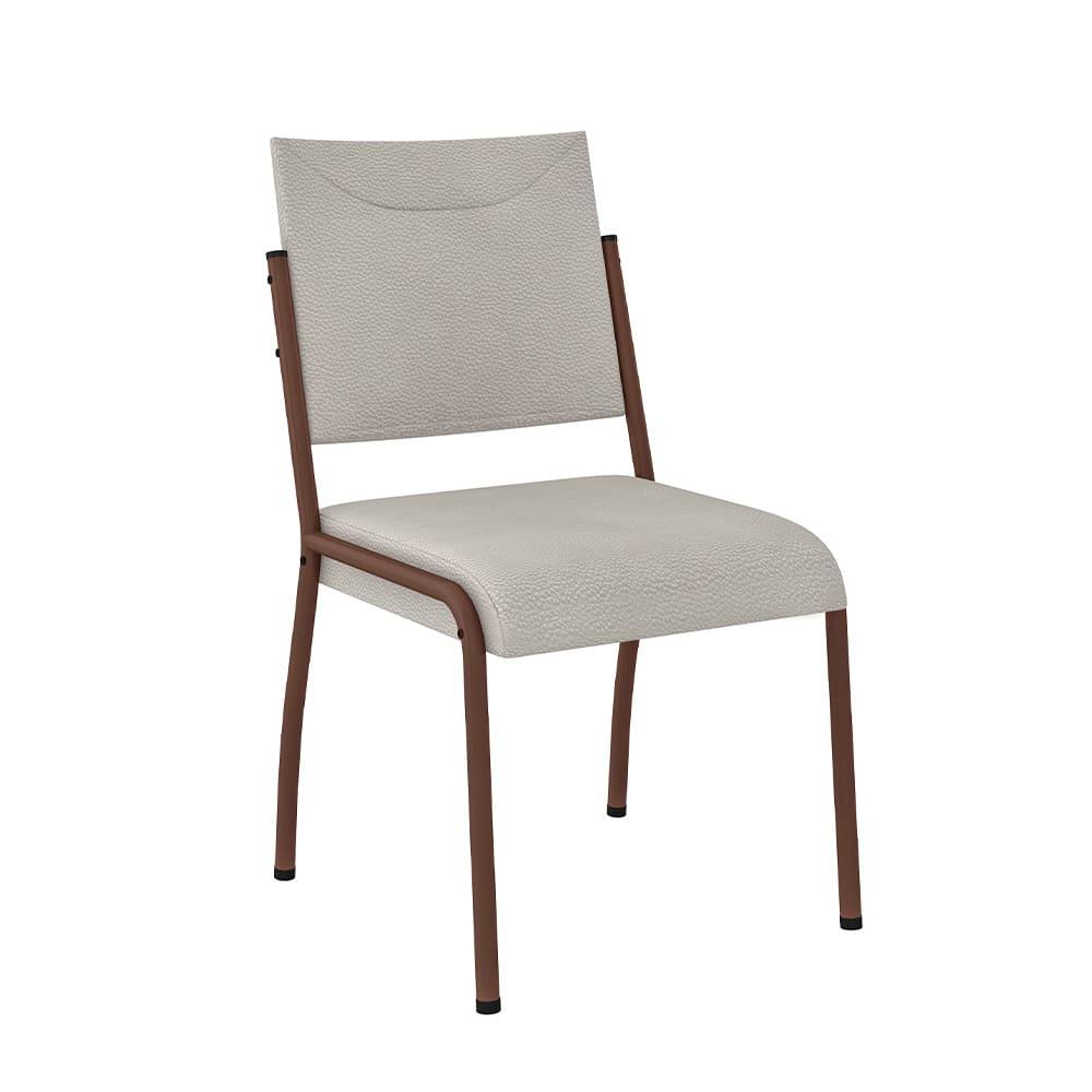 Mesa de Jantar Retangular Fabone Alexa Tampo de Vidro 140x80cm com 6 Cadeiras Dora Revestidas em Courino - 4