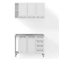 Cozinha Modulada Itatiaia Diamante 2 Peças 5 Portas 4 Gavetas 120cm de Largura - 2
