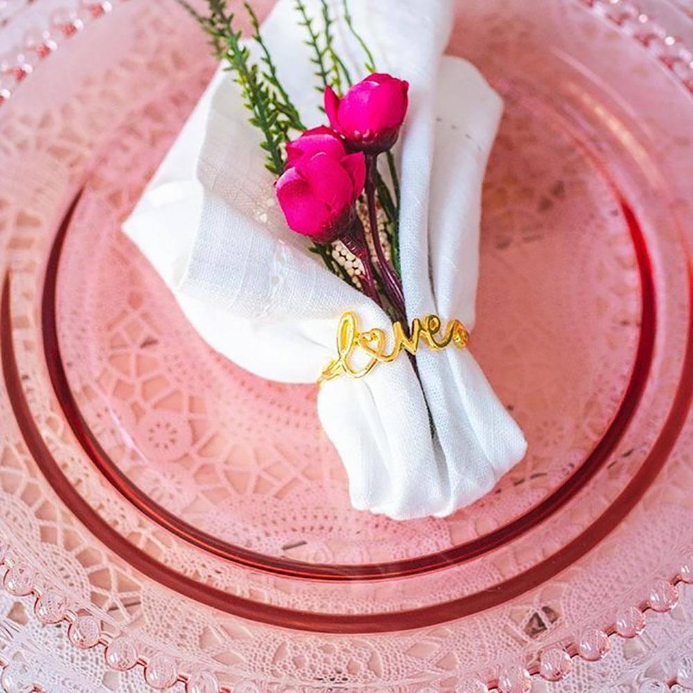 Conjunto de Guardanapos Wolff Mesa Ponto Ajour Luxo em Algodão - 2 Peças - 9