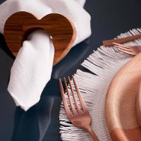 Conjunto de Guardanapos Wolff Mesa Ponto Ajour Luxo em Algodão - 2 Peças - 7