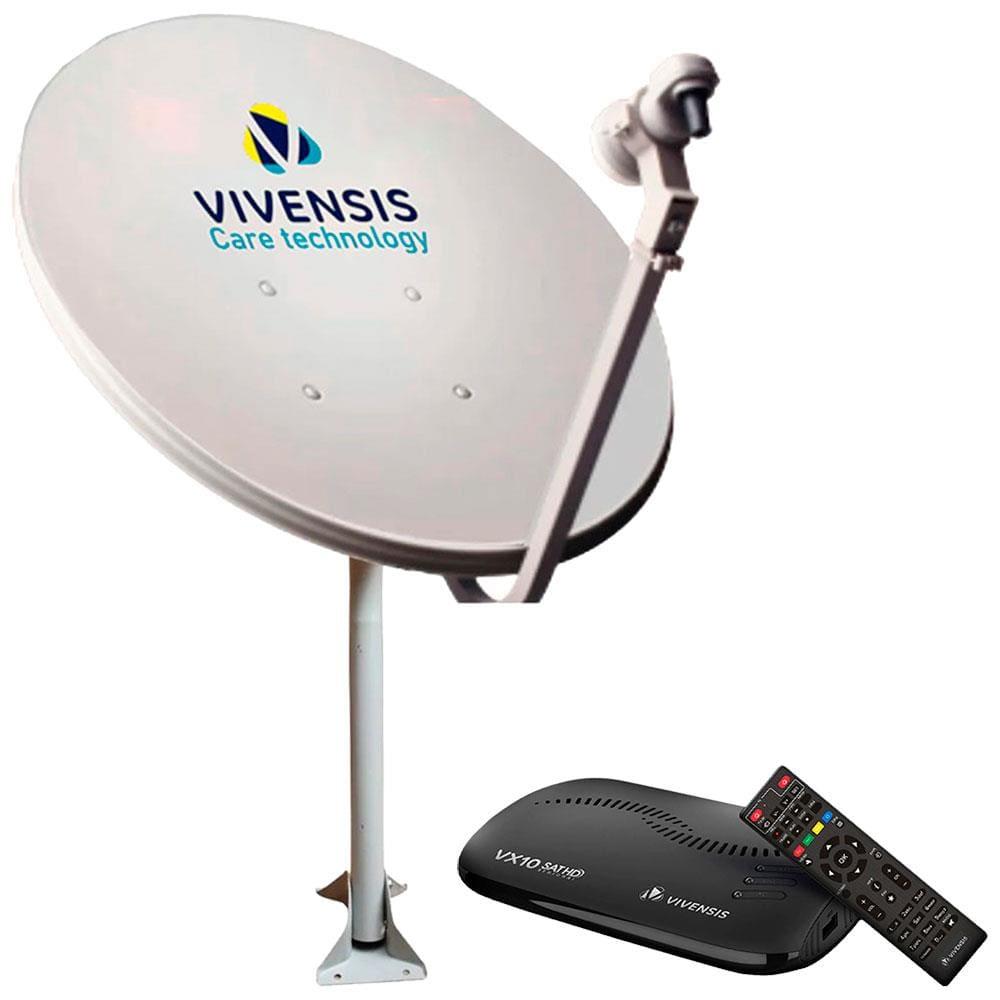 Receptor de TV Vivensis VX10 TV SAT Full HD + Mini Antena Parabólica Vivensis 60 cm 5G - 1