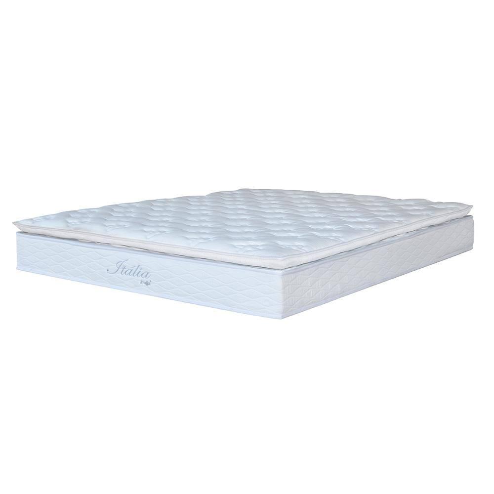 Cama Box King Size Umaflex Italia Jacquard 72x193x204 - Branco - 3