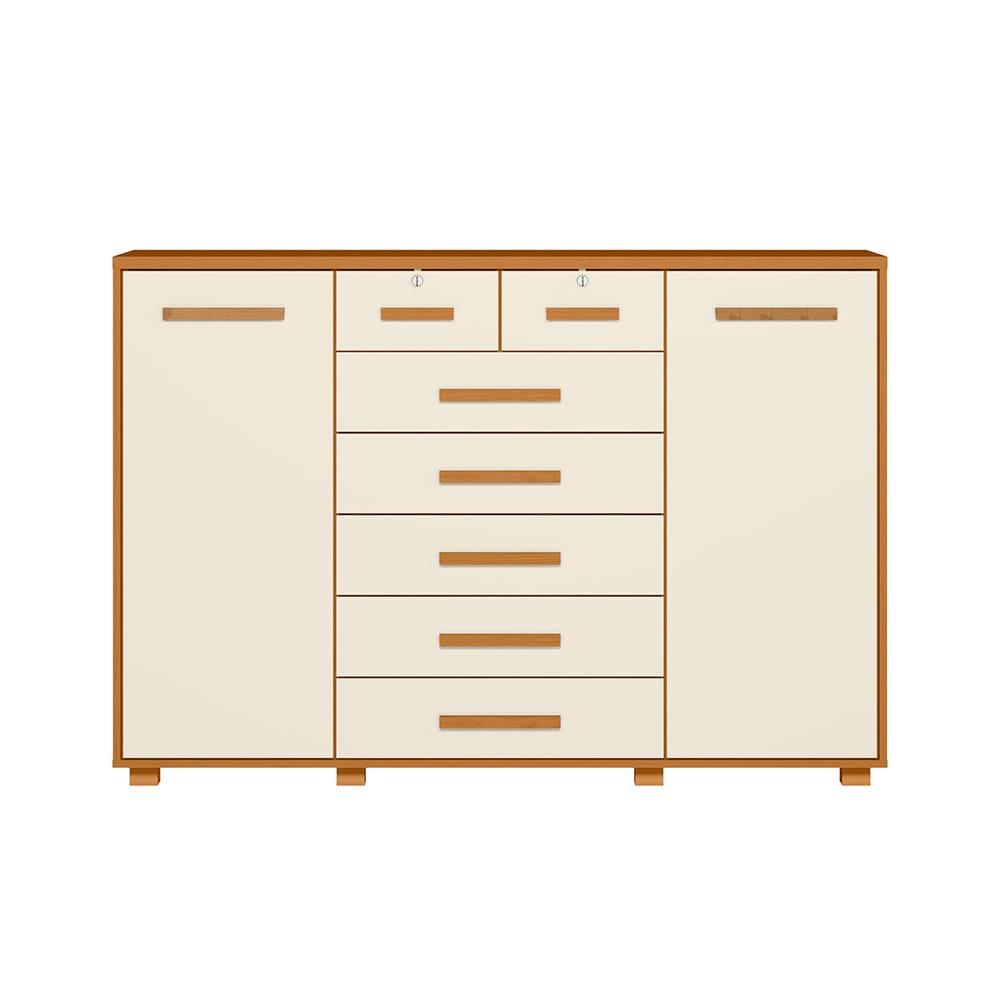 Cômoda Palumoveis Fontana com 7 Gavetas e 2 Portas – 160cm de Largura - 2