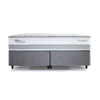 Cama Queen Size Herval Silver com Pillow Top e Molas Ensacadas 69x158x198cm - Cinza - 1