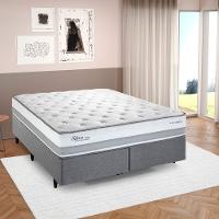 Cama Queen Size Herval Silver com Pillow Top e Molas Ensacadas 69x158x198cm - Cinza - 3