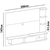 Painel Artely Toronto com 2 Portas, Ideal para TV de até 72” - 7