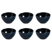 Conjunto de Bowls Orgânicos Night Blue Porto Brasil em Stoneware 558ml - 6 Peças - 1
