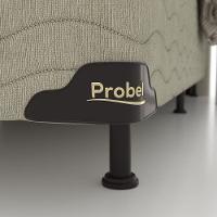 Base Box King Size Probel Fort Comfort com Revestimento em Tecido Jacquard 38x193x203cm - Bege - 2