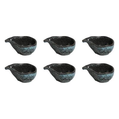 Conjunto de Molheiras Ovais Porto Brasil Orgânico Night Sky 40ml – 6 Peças