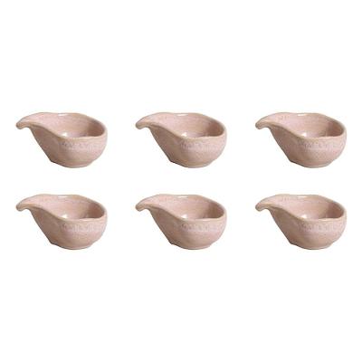 Conjunto de Molheiras Ovais Porto Brasil Orgânico Litchi 40ml – 6 Peças