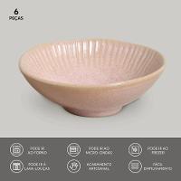 Conjunto de Cumbucas Porto Brasil Linhas Litchi 370ml - 6 Peças - 3