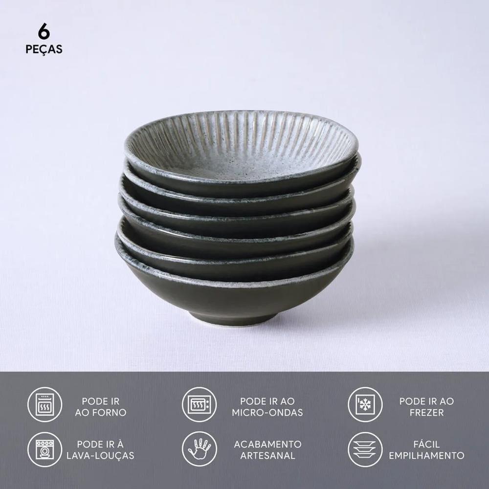 Conjunto de Cumbucas Porto Brasil Linhas Dust 370ml - 6 Peças - 3