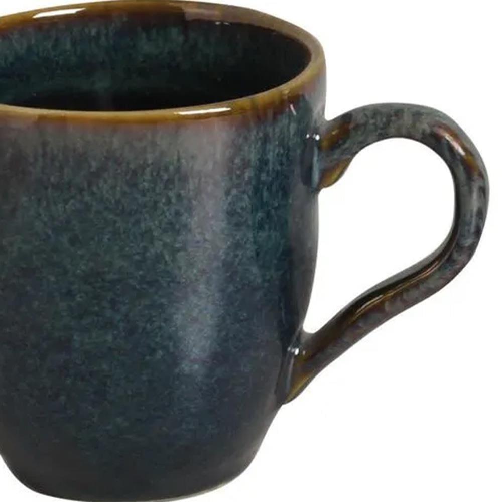Conjunto de Canecas Porto Brasil Orgânico Oceano em Stoneware Azul 273 ml - 4 Peças - 2