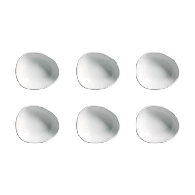 Conjunto de Cumbucas Oval Porto Brasil Orgânico New White 265ml - 6 Peças