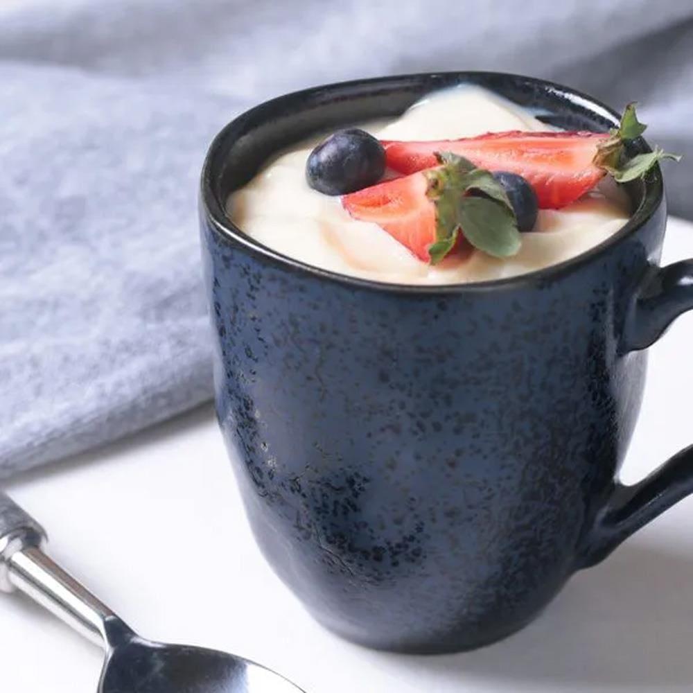 Conjunto com 4 Canecas Porto Brasil Orgânico Nigth Blue em Cerâmica Stoneware Azul - 273ml - 3